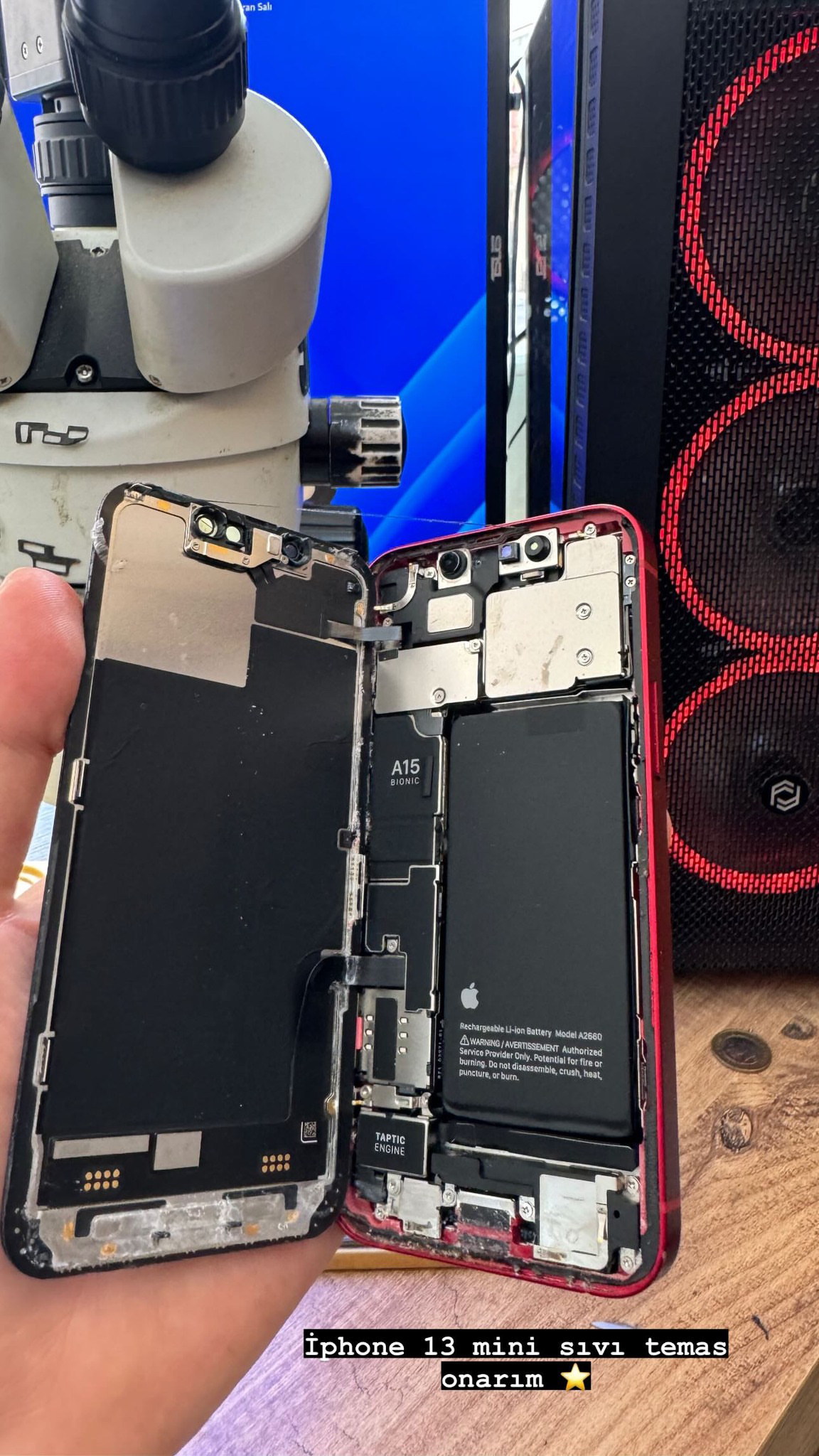 Telefon batarya değişimi